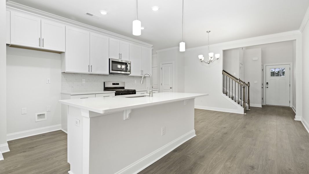 Furnished interior view inside a new home in Lybrook Village, Advance (Image 4).