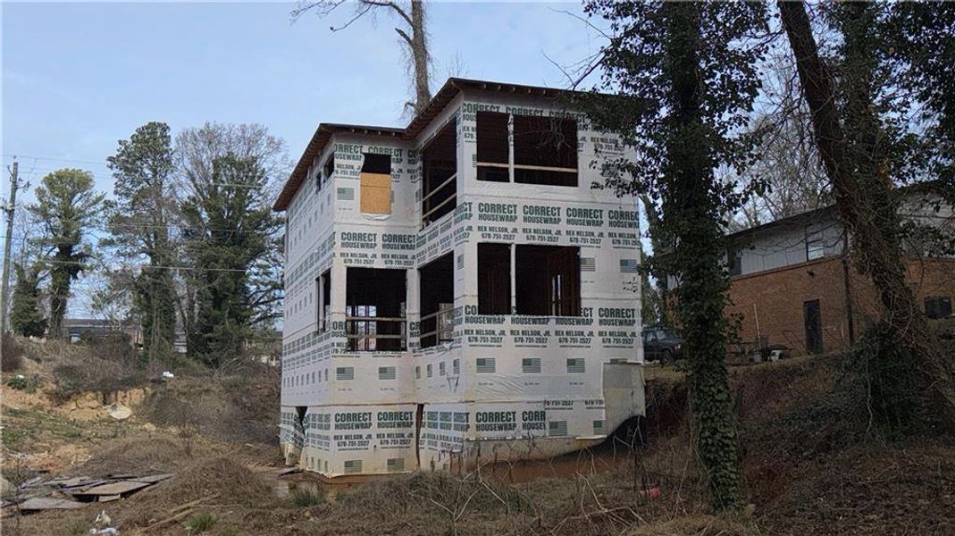 In-progress construction of a new home in , Atlanta, GA (Image 3).