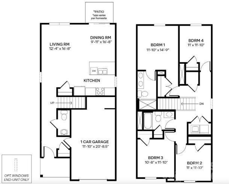 2D floor plan layout of this home in , Charlotte, NC (Image 2). 2D floor plan layout of this home in , Charlotte, NC (Image 2).