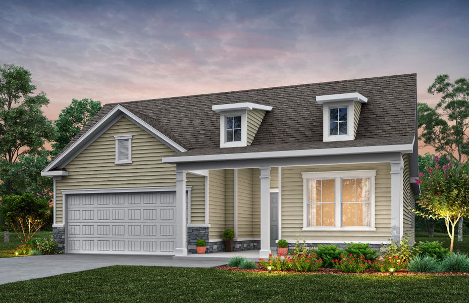 Representative exterior photo of a completed home built from the Bedrock by Pulte Homes in Southport Meadows, Southport, NC (Image 24).