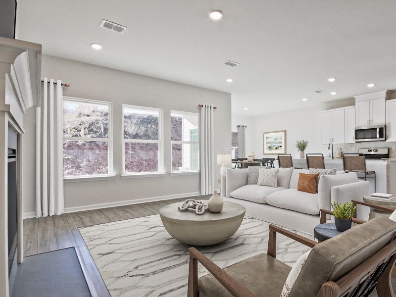 Furnished interior view inside a new home in The Coves at Lakes of Cane Bay II, Summerville (Image 5).