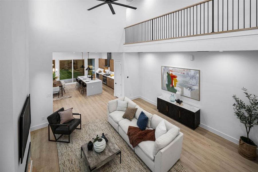 Furnished interior view inside a new home in , Dallas (Image 23).