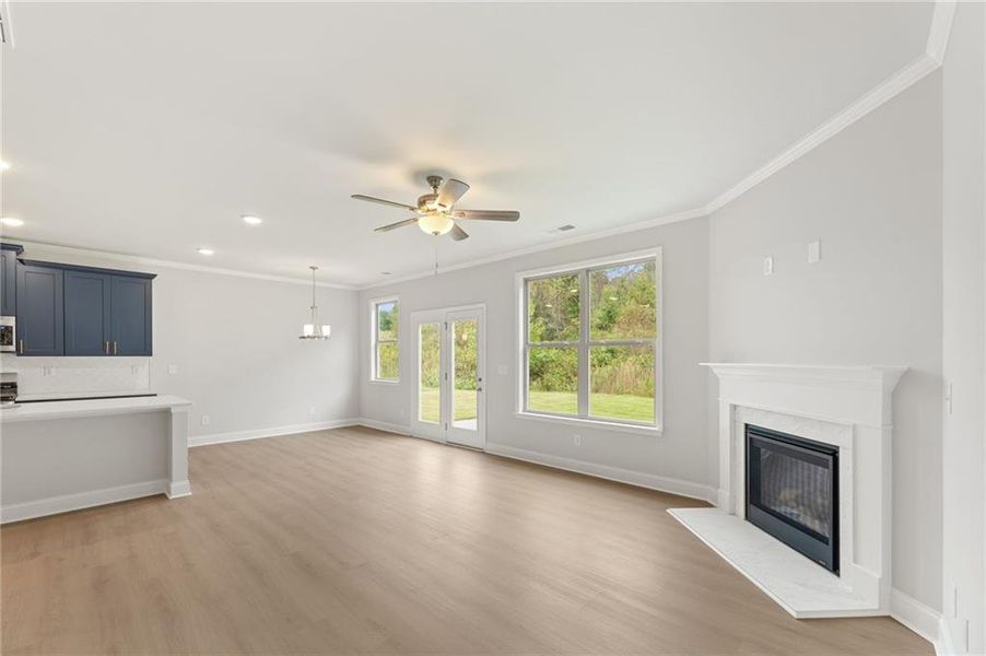Spacious, unfurnished interior of a new home in Hellen Valley, Braselton (Image 31).