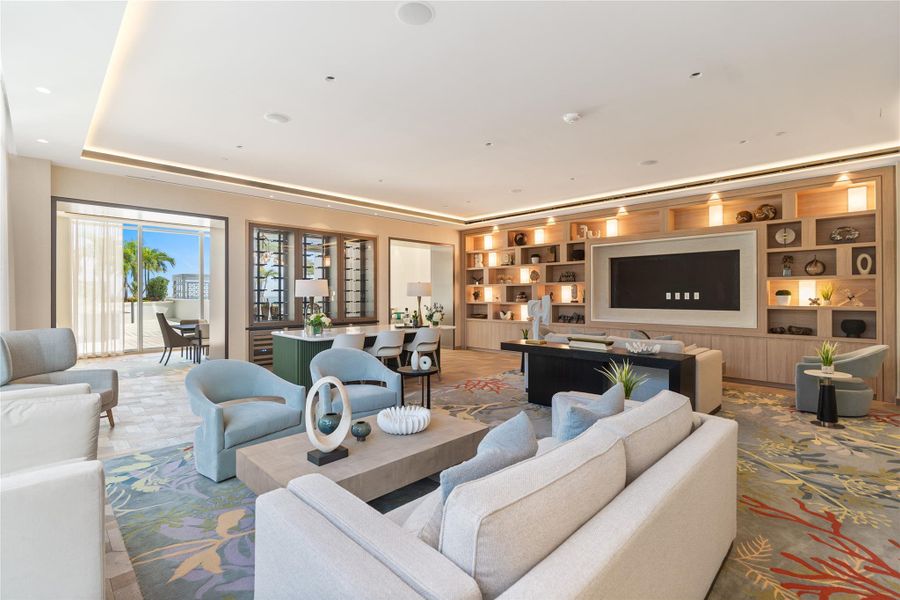 Furnished interior view inside a new home in , Fort Lauderdale (Image 17).