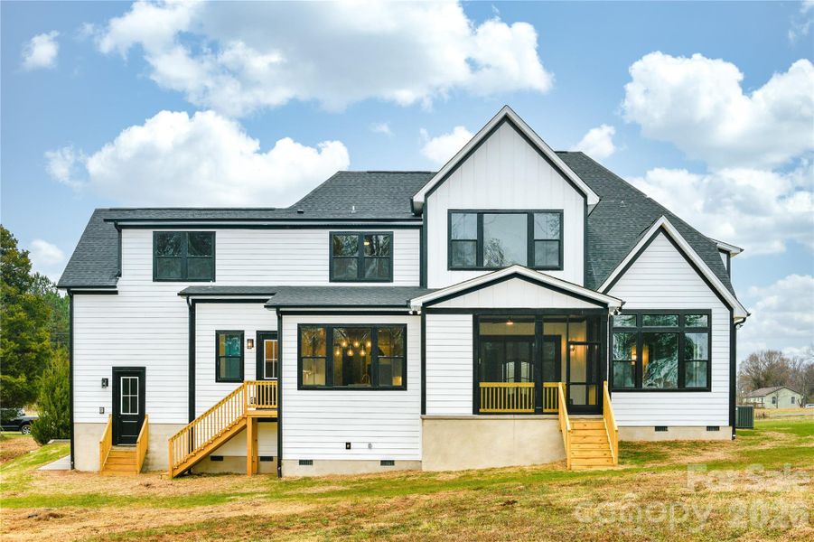 Exterior details and patio area of a home in , Statesville (Image 20).