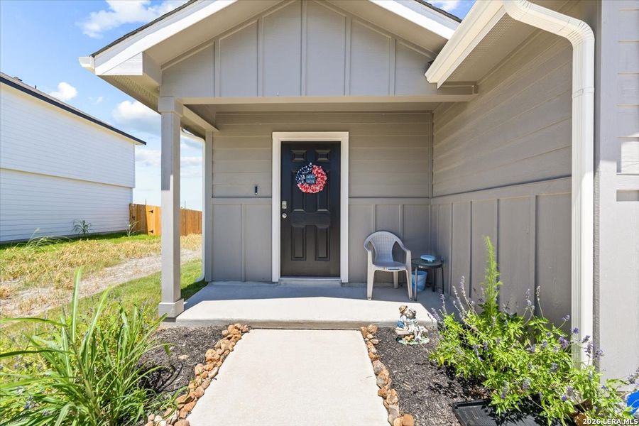 Exterior details and patio area of a home in Redbird Ranch, San Antonio (Image 29). Exterior details and patio area of a home in Redbird Ranch, San Antonio (Image 29).