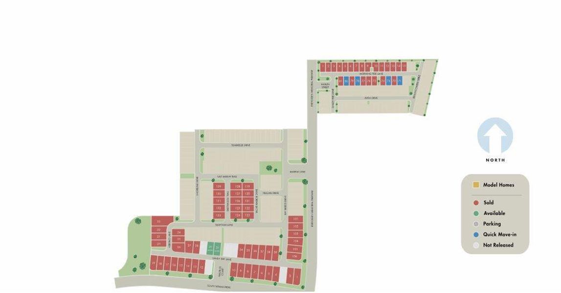 2D floor plan layout of this home in Kemah Crossing - Luxe Series, Kemah, TX (Image 4).