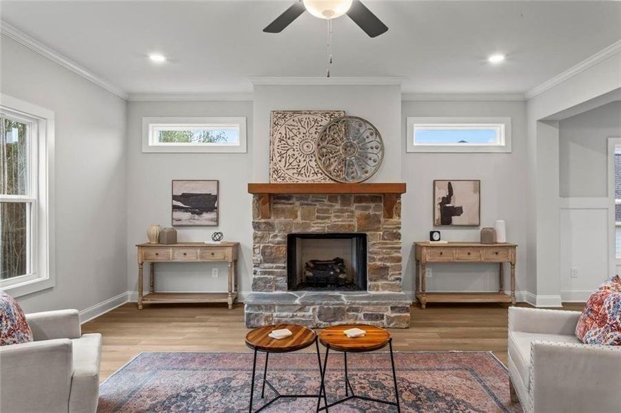 Furnished interior view inside a new home in , Dallas (Image 31).