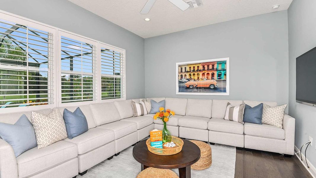 Furnished interior view inside a new home in Windward Real Estate and Homes for Sale in Sarasota, FL - Neal Communities, Lakewood Ranch (Image 24).