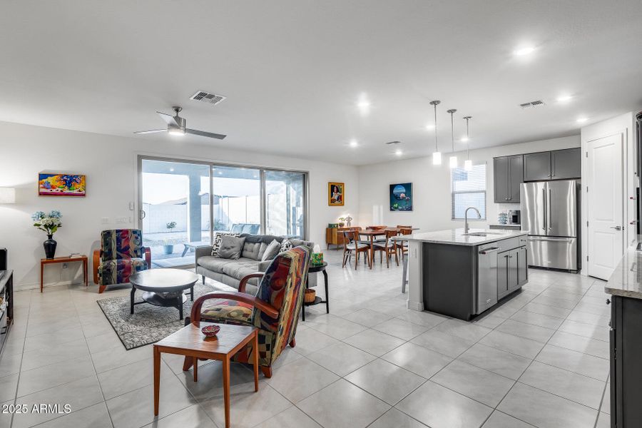 Greatroom with Dining and Living Greatroom with Dining and Living