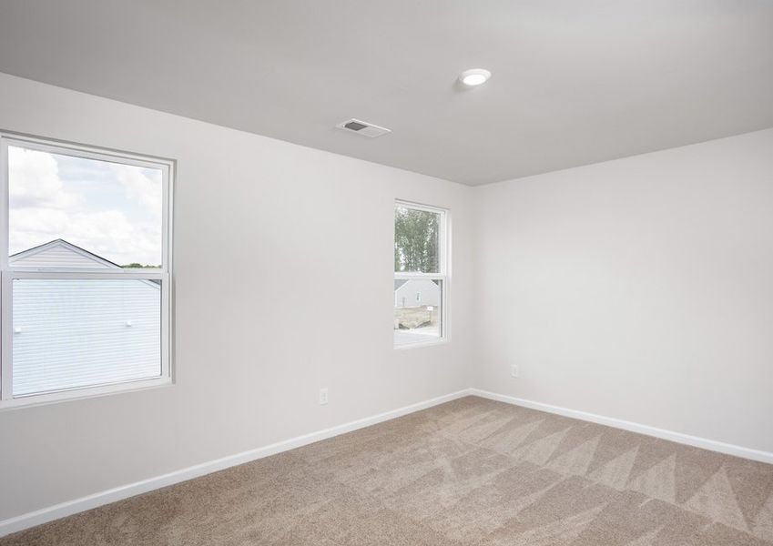 Each bedroom has a closet.