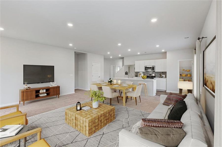 Furnished interior view inside a new home in , Calhoun (Image 7).