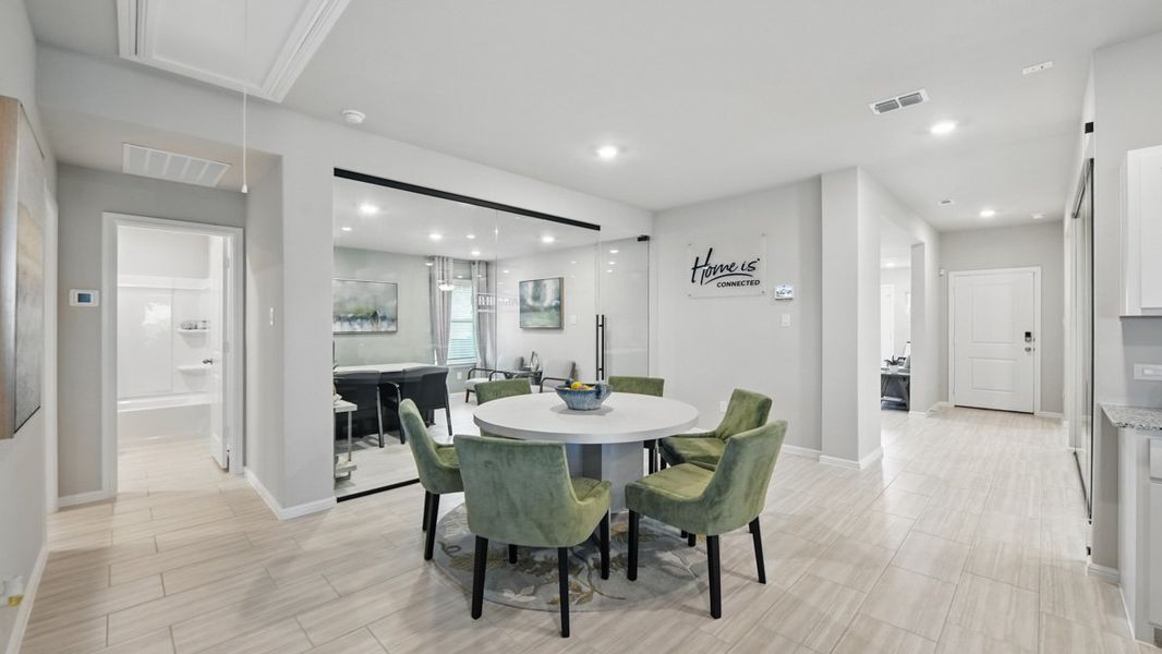 Furnished interior view inside a new home in Hickory Grove, Krum (Image 11).