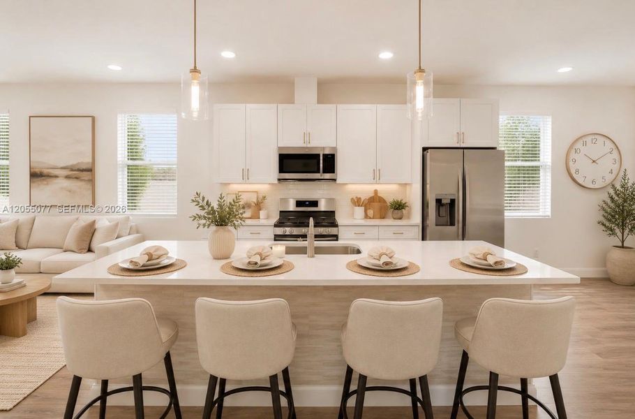 Furnished interior view inside a new home in , Tampa (Image 6). Furnished interior view inside a new home in , Tampa (Image 6).