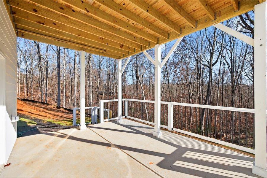 Exterior details and patio area of a home in , Flowery Branch (Image 26).
