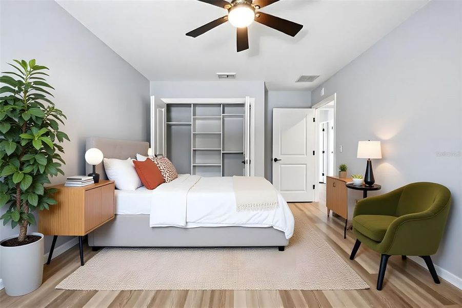 Furnished interior view inside a new home in , Okahumpka (Image 16). Furnished interior view inside a new home in , Okahumpka (Image 16).