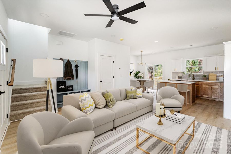 Furnished interior view inside a new home in , Hickory (Image 10). Furnished interior view inside a new home in , Hickory (Image 10).