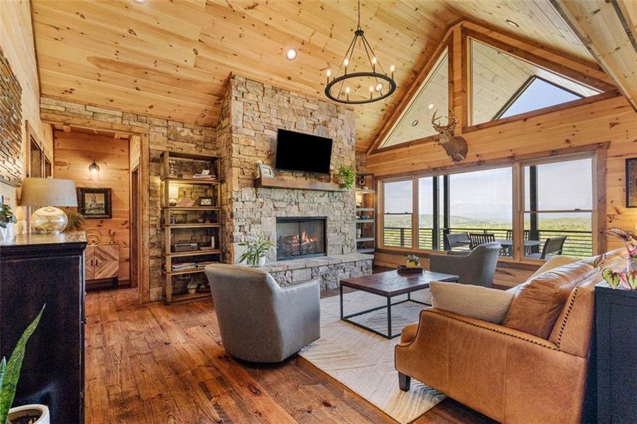 Furnished interior view inside a new home in , Morganton (Image 46).