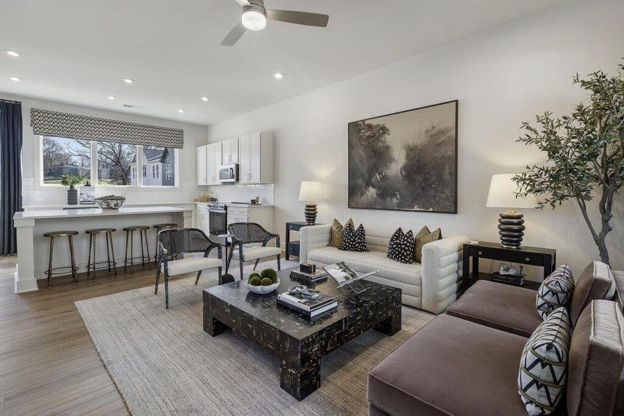 Furnished interior view inside a new home in , Atlanta (Image 4).