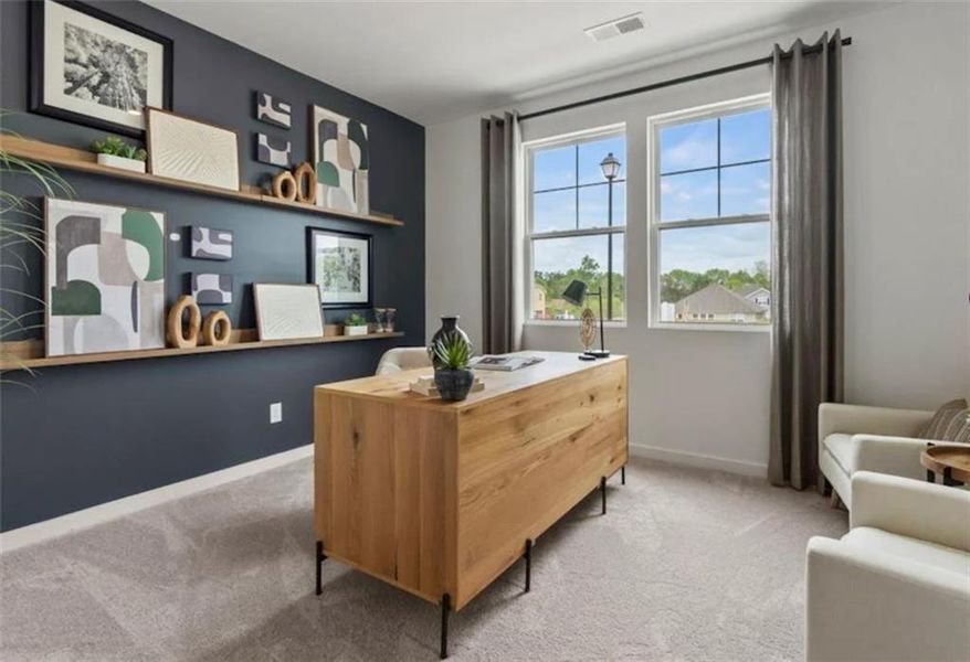 Furnished interior view inside a new home in Reserve at Gum Springs, Jefferson (Image 14).