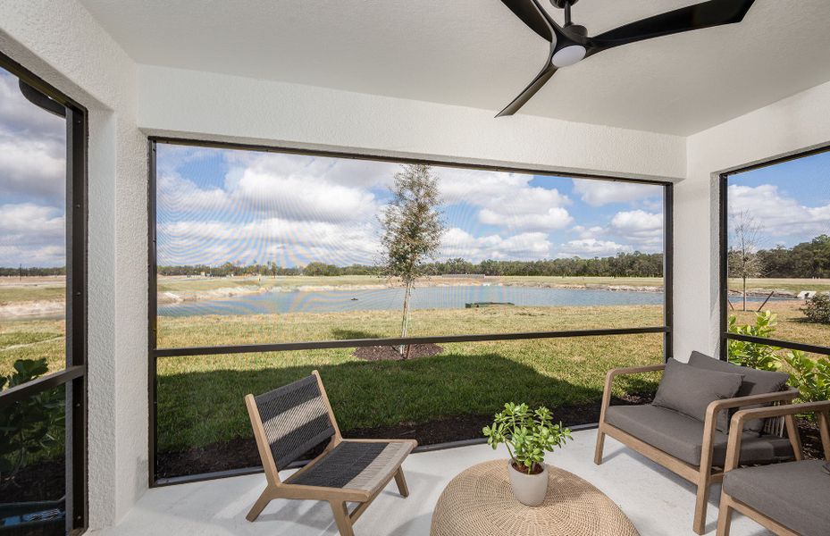 Representative exterior details of a home built from the Pinecrest by Pulte Homes in Riversong, Parrish (Image 3).