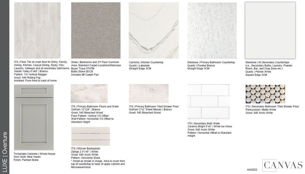 Sample of building materials used in homes in Victoria Lakes, Odessa (Image 14).