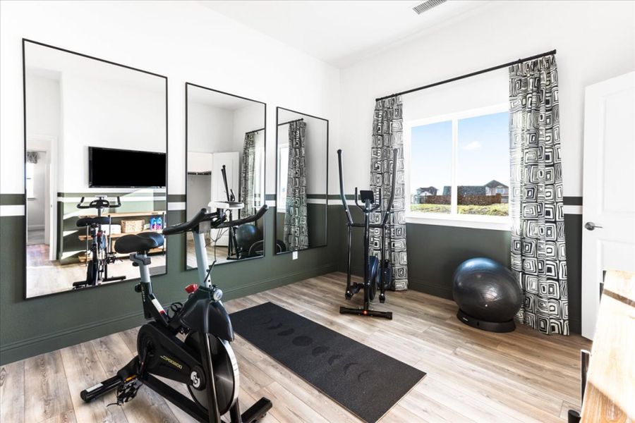 Furnished interior view inside a new home in Clearview Ranch, Royse City (Image 13).