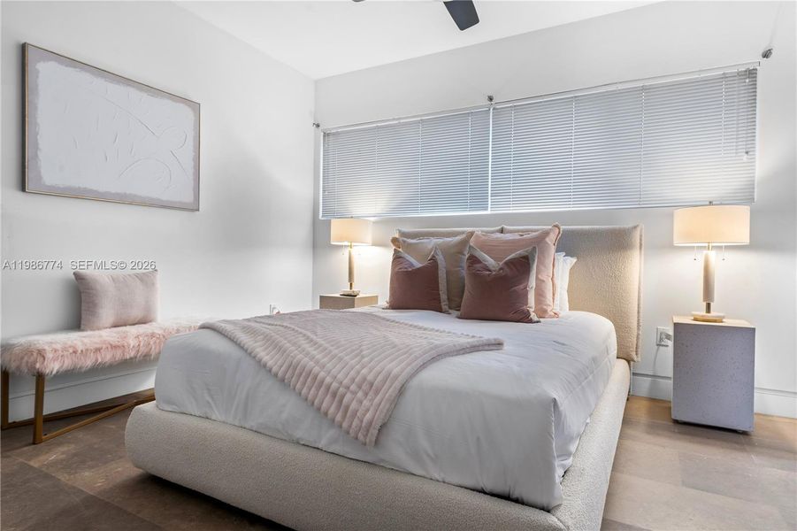 Furnished interior view inside a new home in , Miami (Image 34).