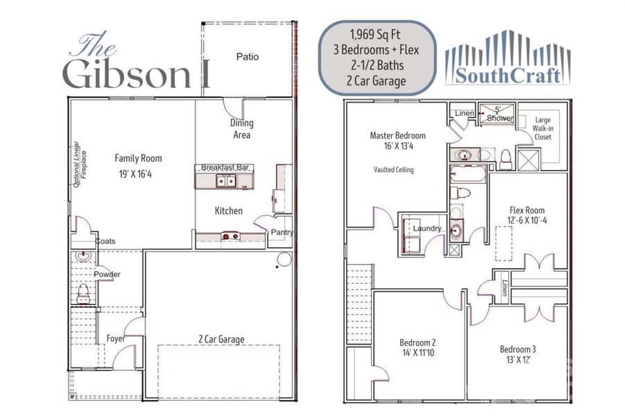 2D floor plan layout of this home in , Charlotte, NC (Image 3).