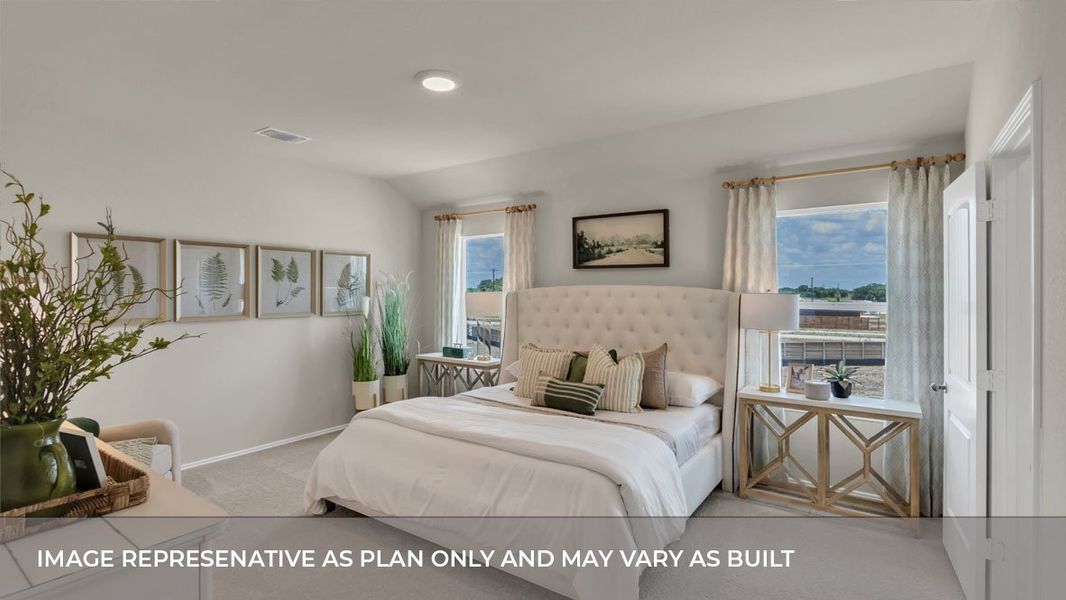 Furnished interior view inside a new home in Trails at Wildhorse, Austin (Image 27).