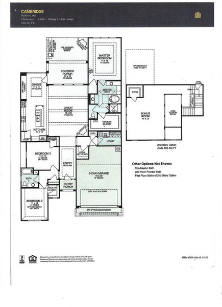 The Cambridge Fulshear Lakes floor plan