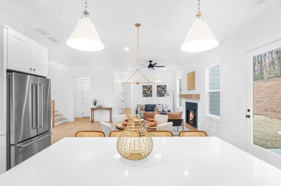 Furnished interior view inside a new home in , Canton (Image 34).