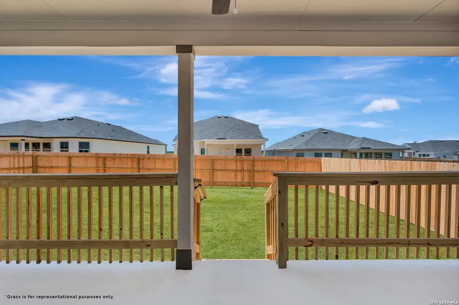 Exterior details and patio area of a home in Greenspoint Heights, Seguin (Image 4).