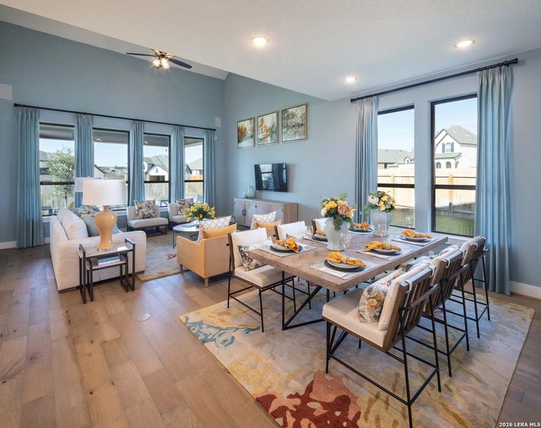 Furnished interior view inside a new home in Weston Oaks, San Antonio (Image 7).
