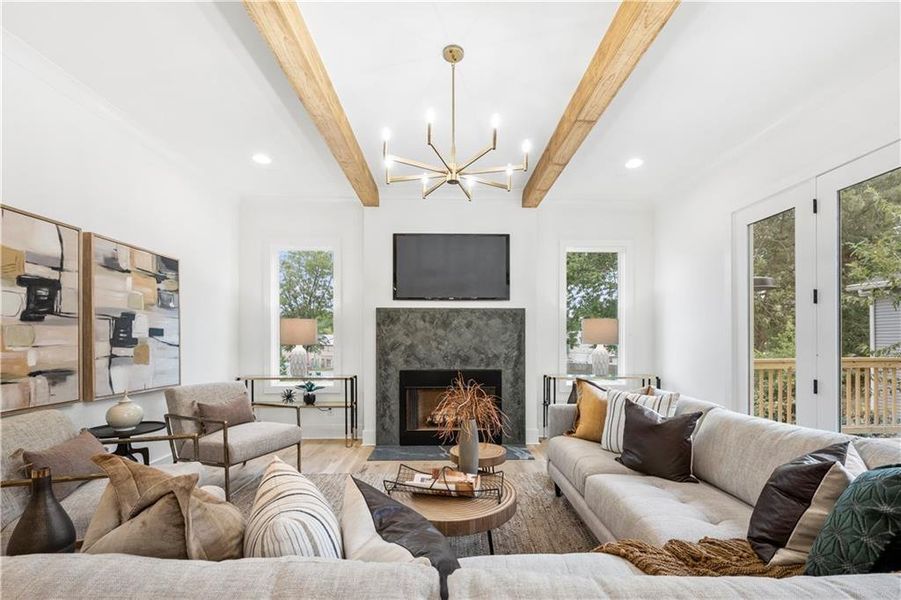 Furnished interior view inside a new home in , Mableton (Image 3).