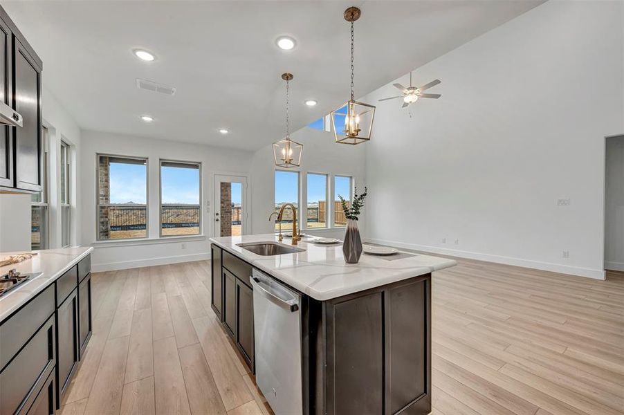 Furnished interior view inside a new home in Lily Creek at Sutton Fields, Aubrey (Image 7).