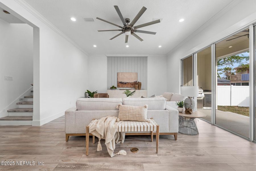 Furnished interior view inside a new home in , Jacksonville Beach (Image 11). Furnished interior view inside a new home in , Jacksonville Beach (Image 11).