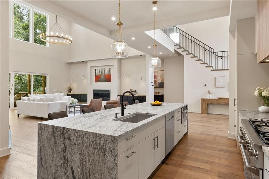 Furnished interior view inside a new home in , Sandy Springs (Image 40).