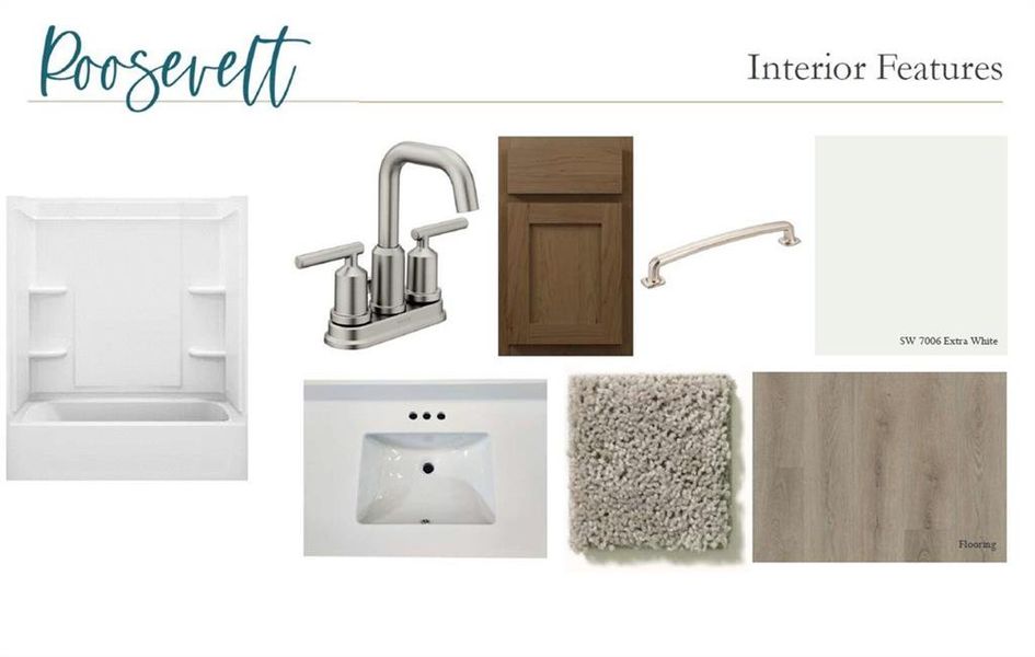 Sample of building materials used in homes in The Estates at Casteel, Bethlehem (Image 15).