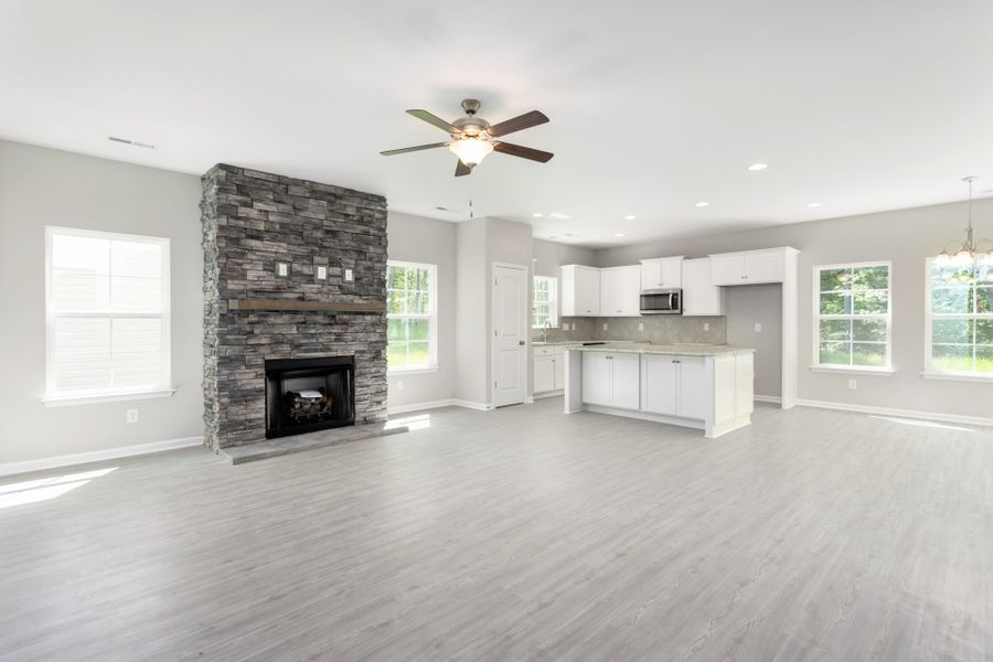 Representative furnished interior of a home built from the Freeport by Keystone Homes NC in Sullivans Reserve, Walkertown (Image 11).