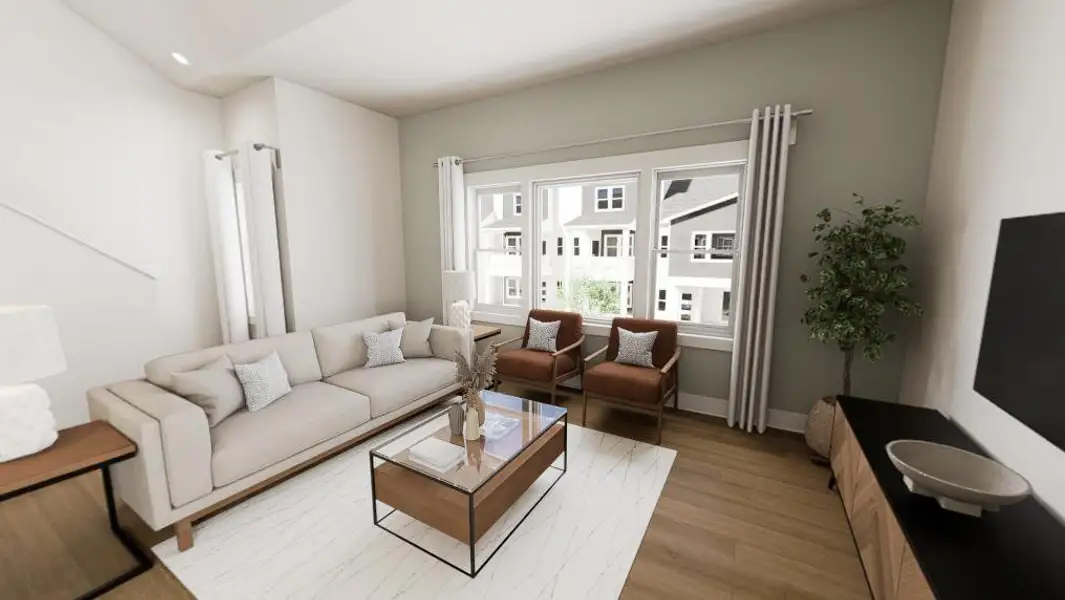 Furnished interior view inside a new home in Allen Park, Raleigh (Image 3).