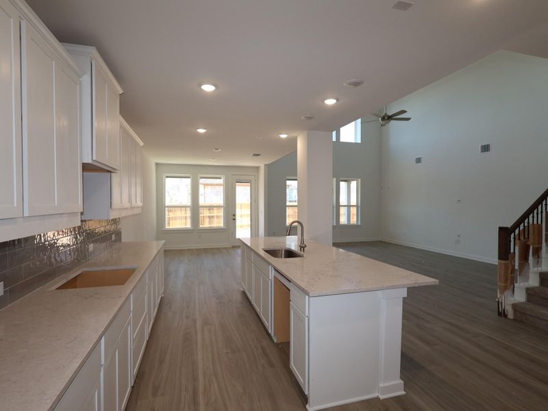Furnished interior view inside a new home in Edgewood, Leander (Image 8). Furnished interior view inside a new home in Edgewood, Leander (Image 8).