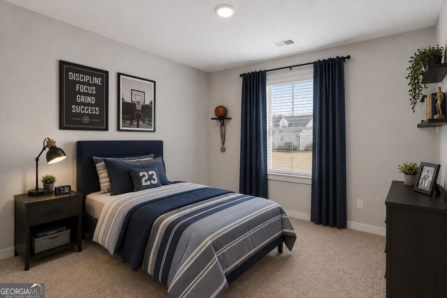 Furnished interior view inside a new home in The Fairways at Mirror Lake, Villa Rica (Image 32).