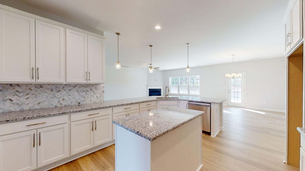 Representative furnished interior of a home built from the Bladen by Caviness & Cates Communities in Maggie Way, Wendell (Image 138).