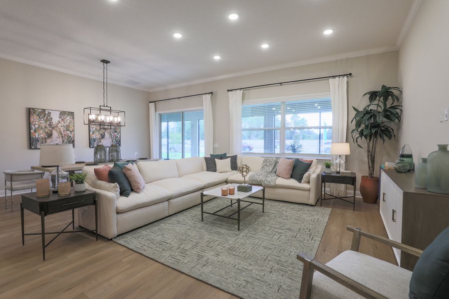Representative furnished interior of a home built from the Livorno by Maronda Homes in Coastal Communities, Edgewater (Image 6).