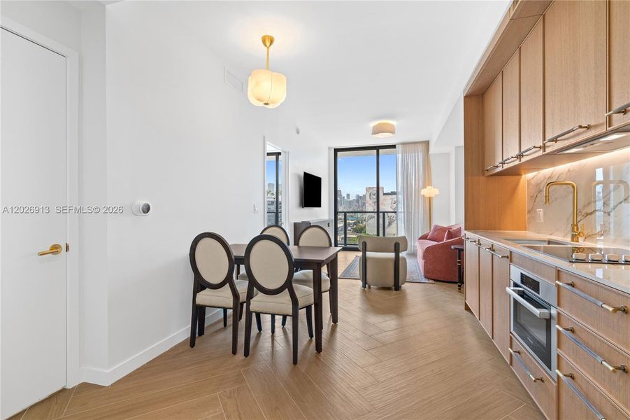 Furnished interior view inside a new home in , Miami (Image 9).