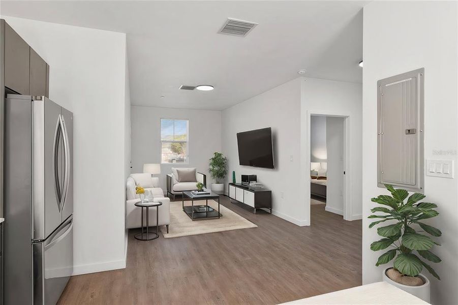 Furnished interior view inside a new home in , Gainesville (Image 8).