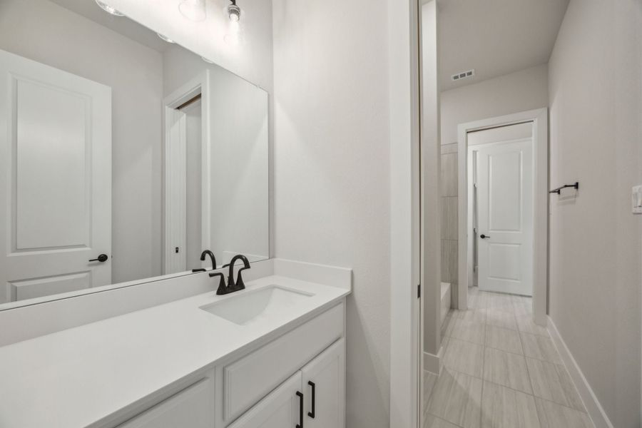 Furnished interior view inside a new home in Newman Village Townhomes, Frisco (Image 12).