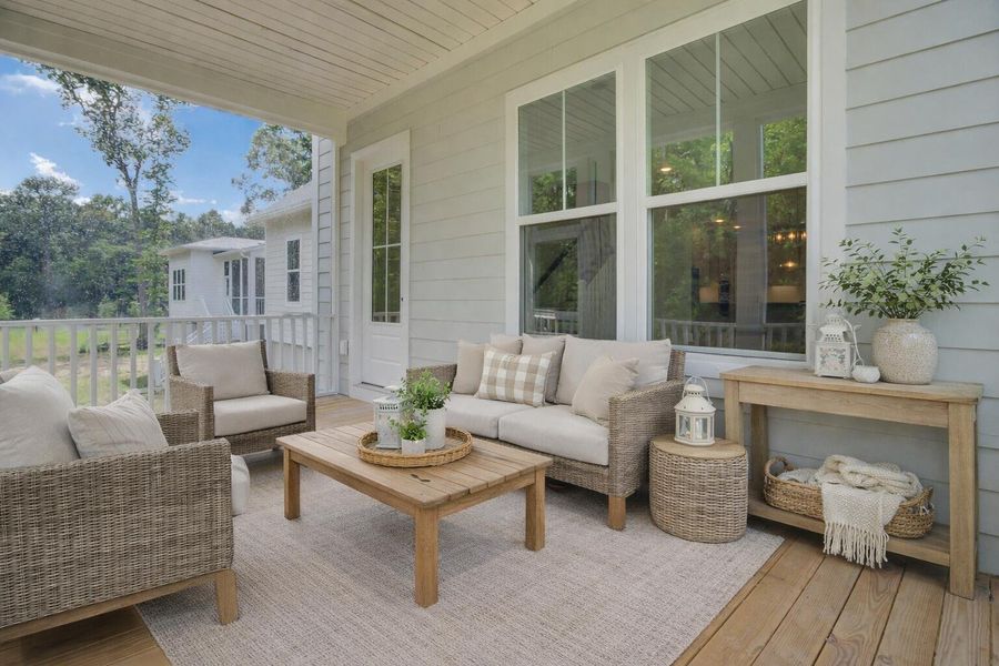 Exterior details and patio area of a home in , Johns Island (Image 20).