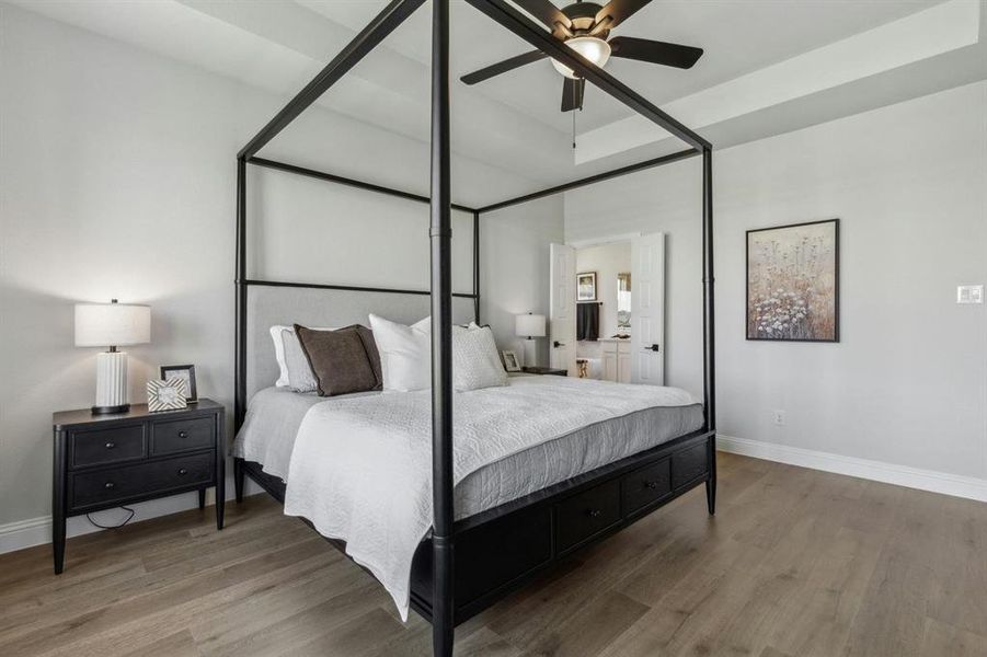 Furnished interior view inside a new home in Westside Preserve, Midlothian (Image 14).